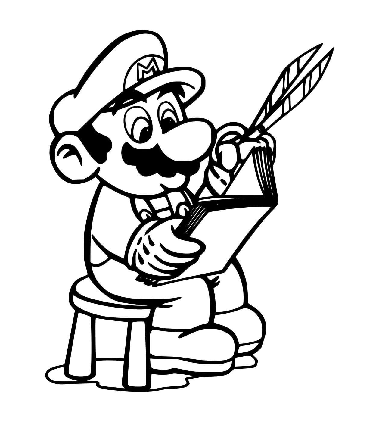 Tô màu Mario Đọc Sách