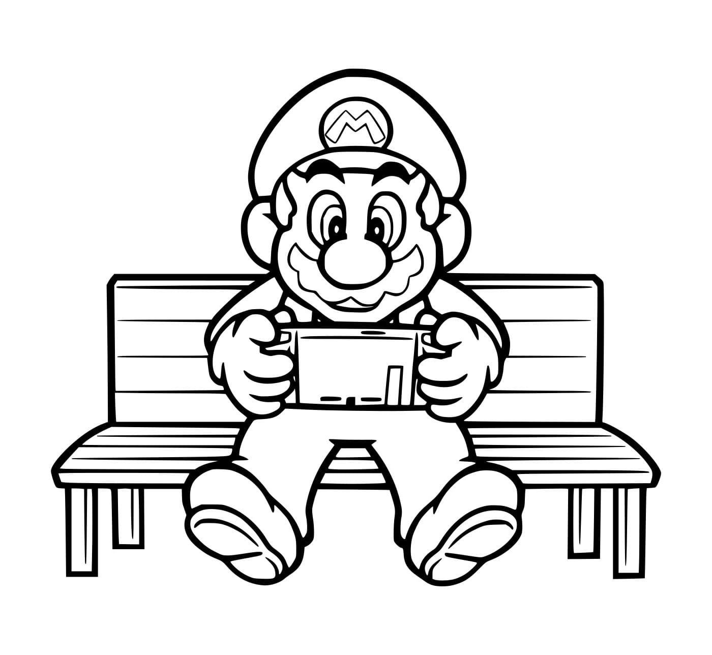 Tô màu Mario Trên Ghế