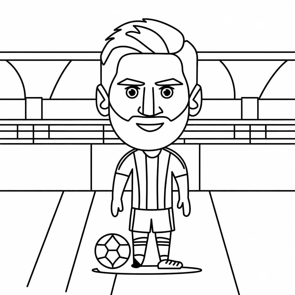 Tô màu Messi Đơn Giản