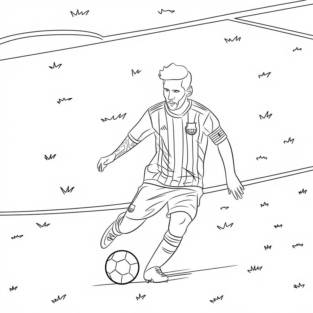 Tô màu Messi Thi Đấu