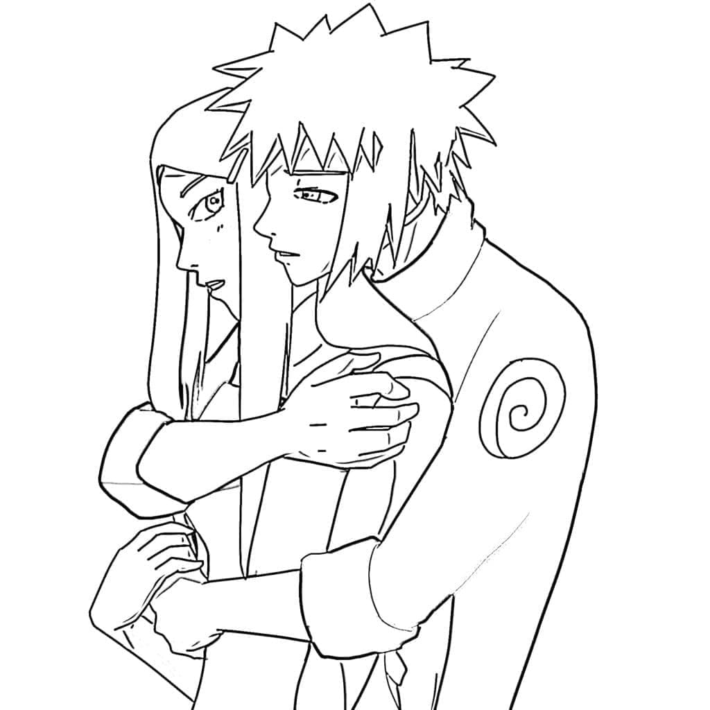 Tô màu Minato và Kushina