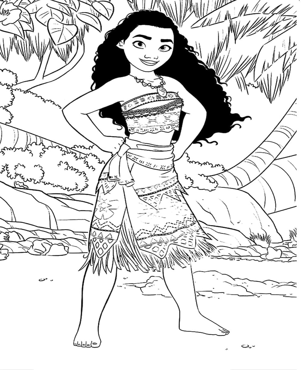Tô màu Moana Quyến Rũ
