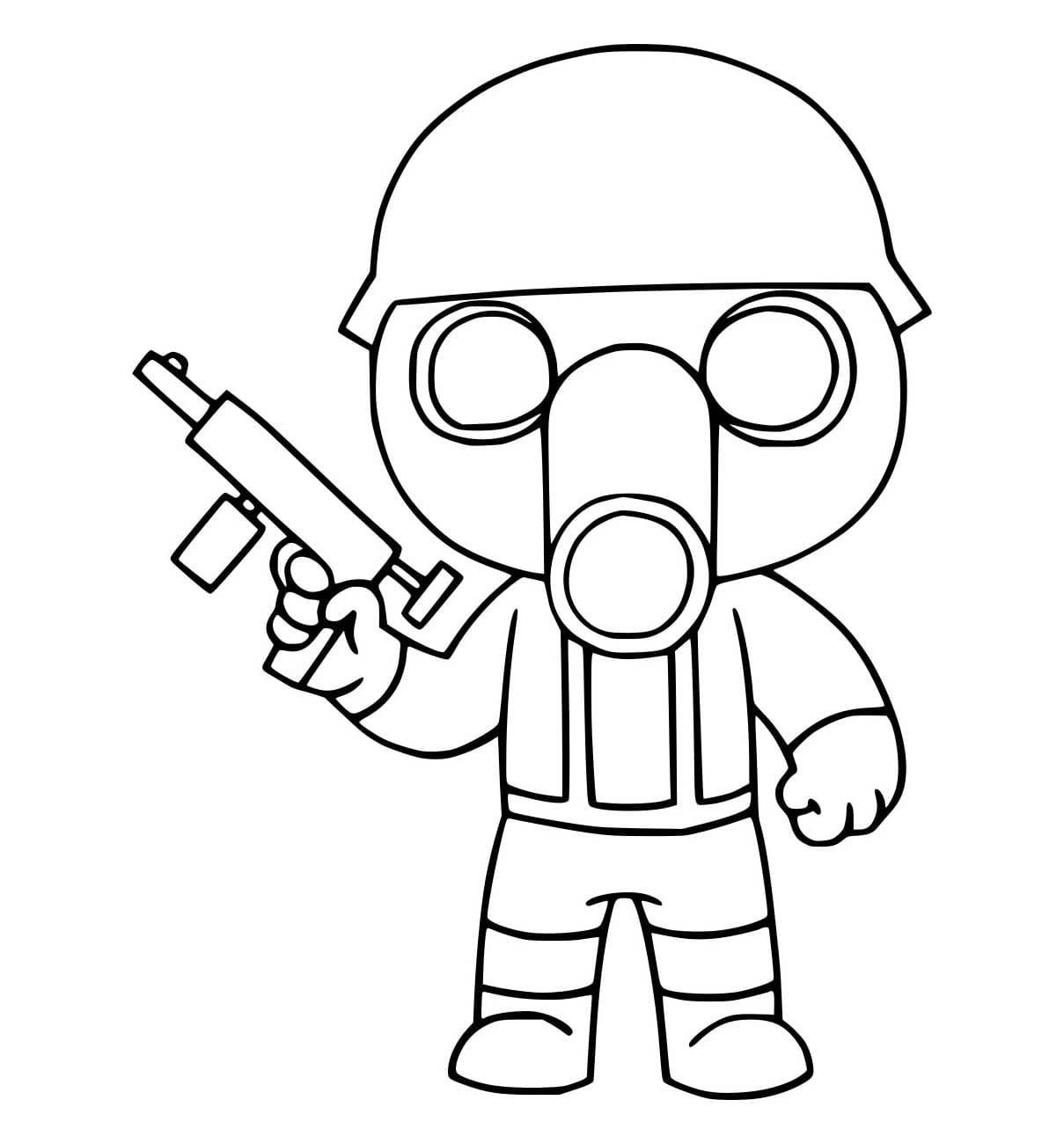 Tô màu Nhân Vật Roblox Đeo Mặt Nạ