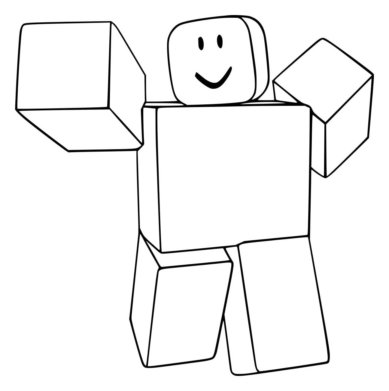 Tô màu Nhân Vật Roblox Khá Đơn Giản