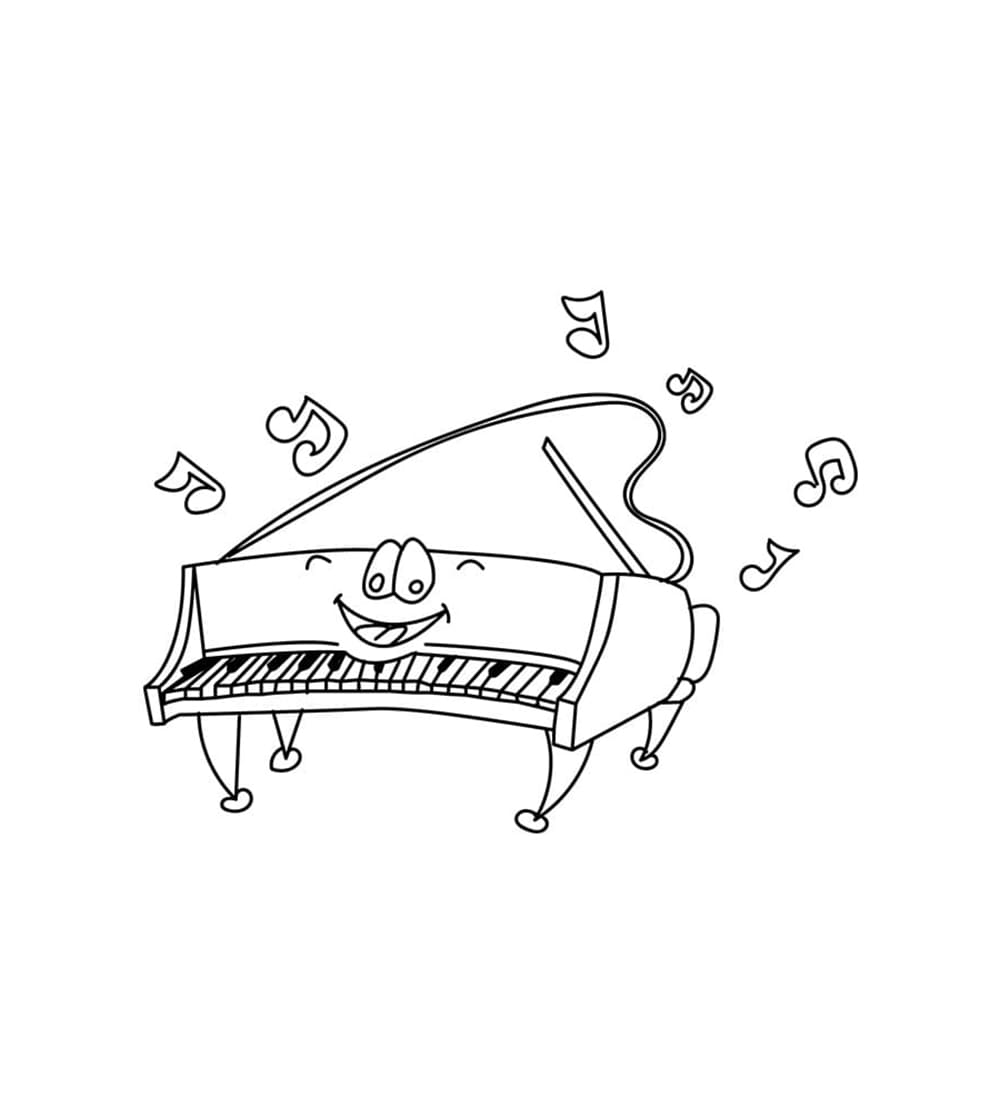Tô màu Piano Và Nốt Nhạc