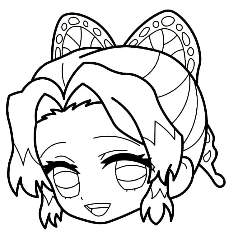 Tô màu Shinobu Kocho Chibi
