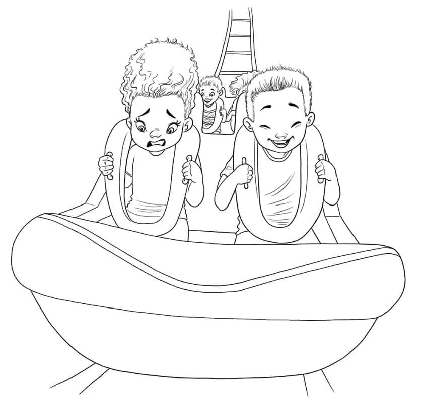 Tô màu Trò Chơi Tàu Lượn Siêu Tốc