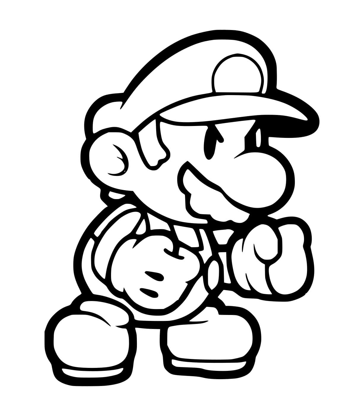 Tô màu Võ Sĩ Mario