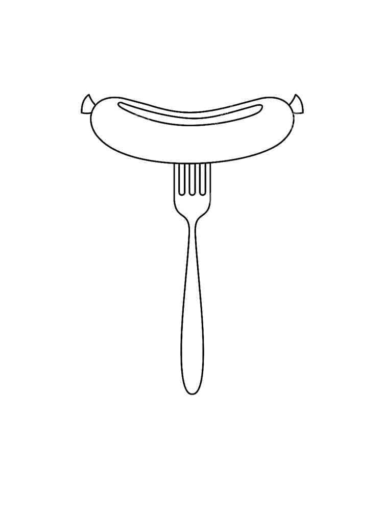 Tô màu Xúc Xích Nướng
