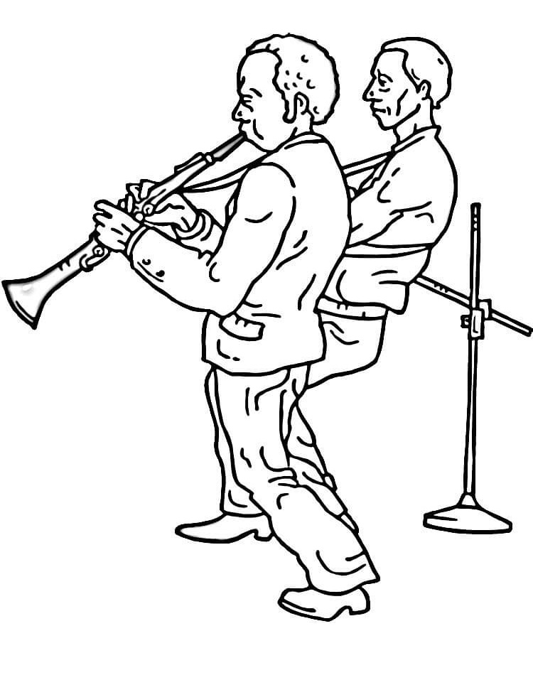Tô màu ban nhạc clarinet