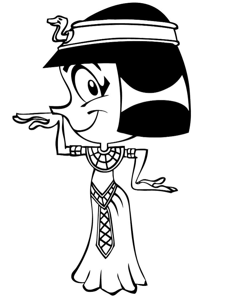 Tô màu biếm họa cleopatra