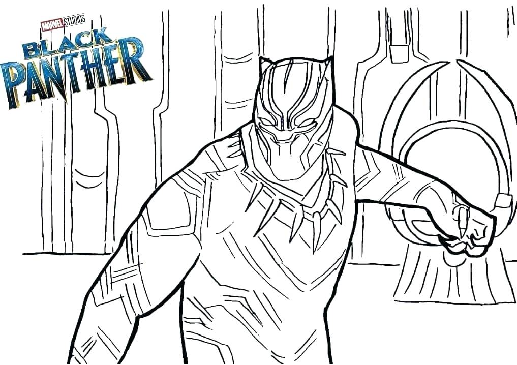 Tô màu black panther của vũ trụ marvel
