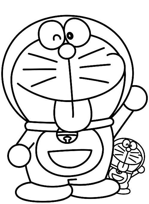 Tô màu doraemon to và nhỏ