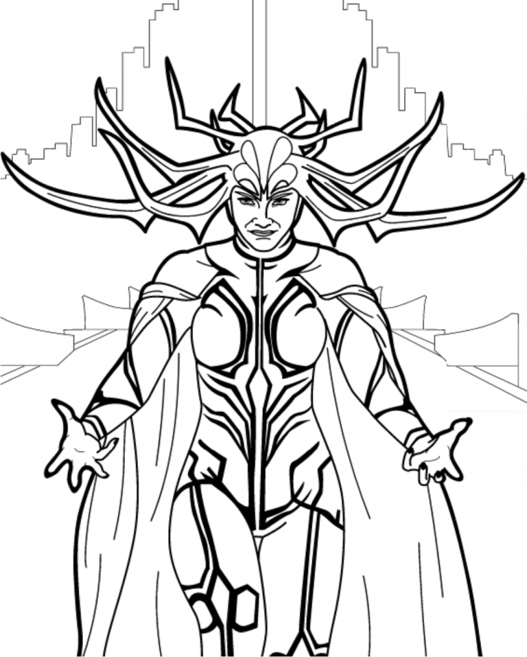 Tô màu hela từ asgard