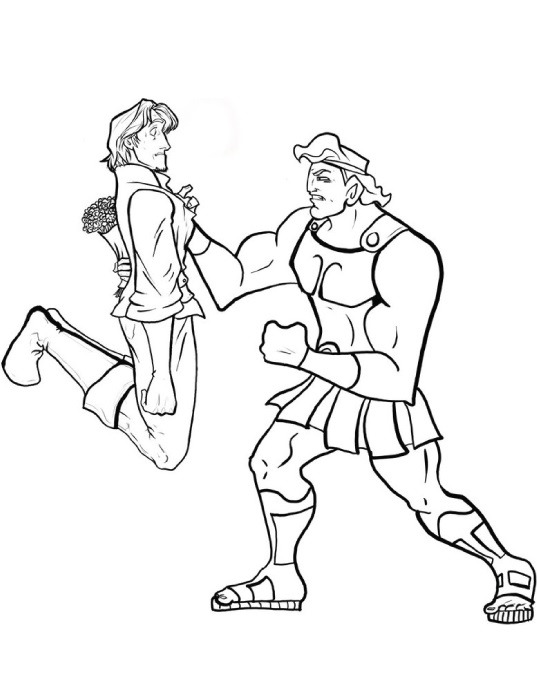 Tô màu hercules và flynn