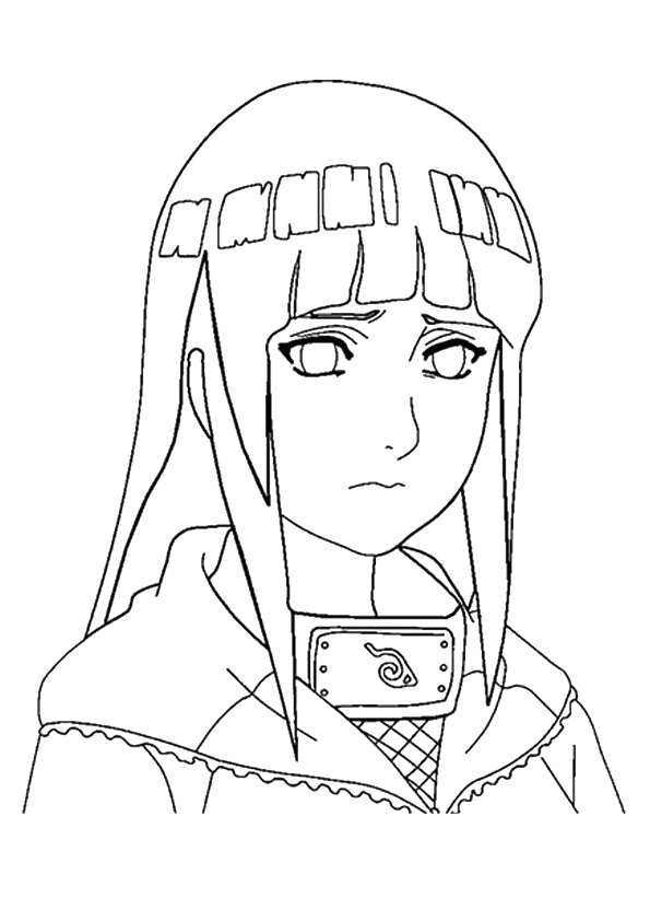 Tô màu hinata buồn bã