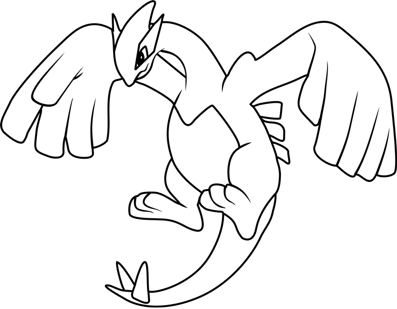 Tô màu lugia trong pokemon
