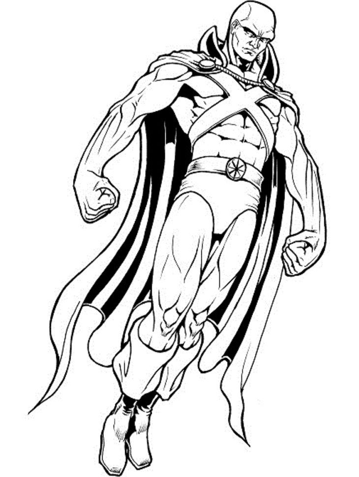 Tô màu martian manhunter trên không