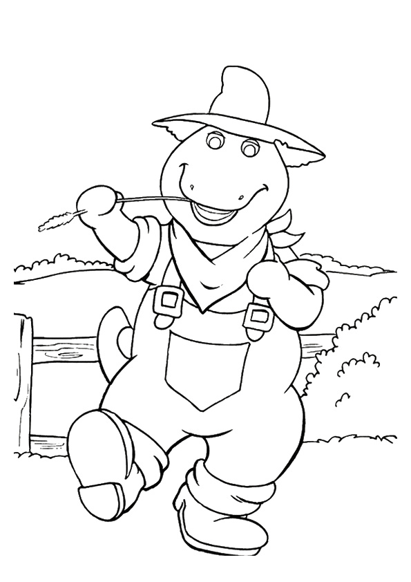 Tô màu nông dân barney