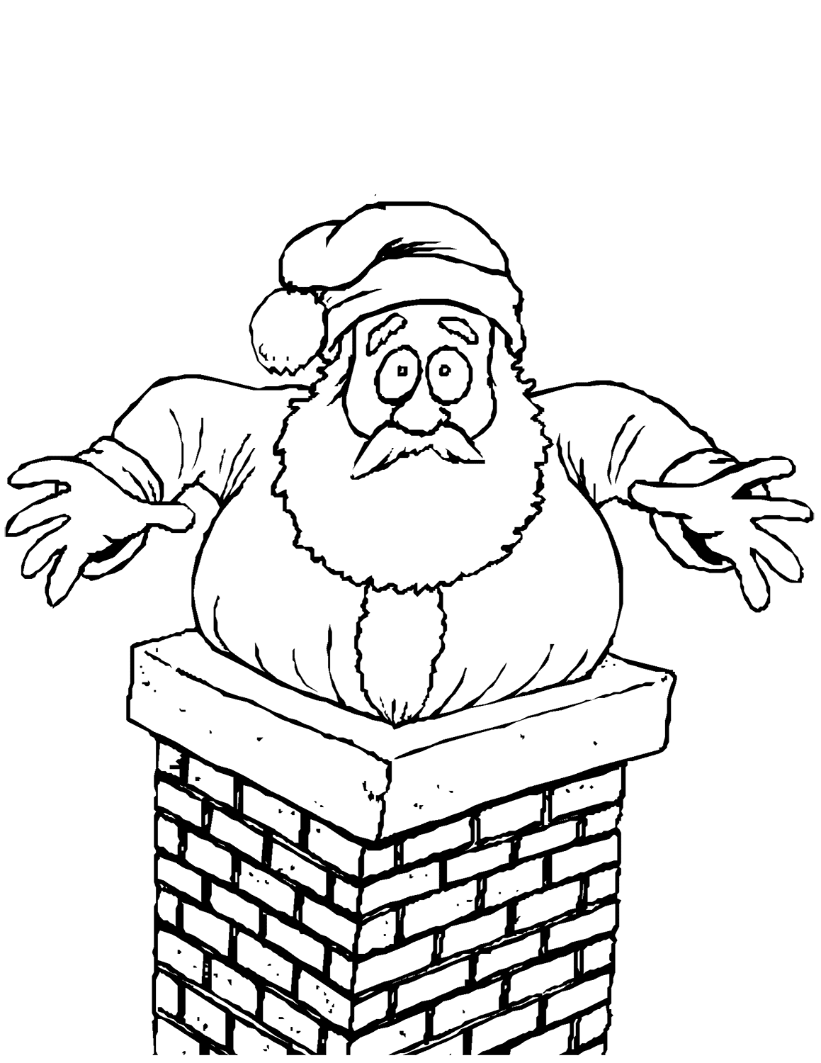 Tô màu ôn già noel mắc kẹt