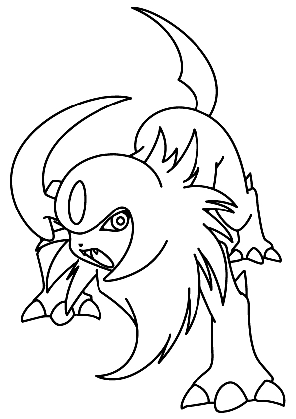 Tô màu pokemon absol
