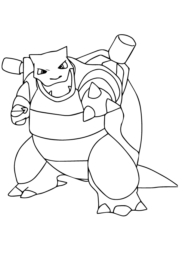 Tô màu pokemon blastoise