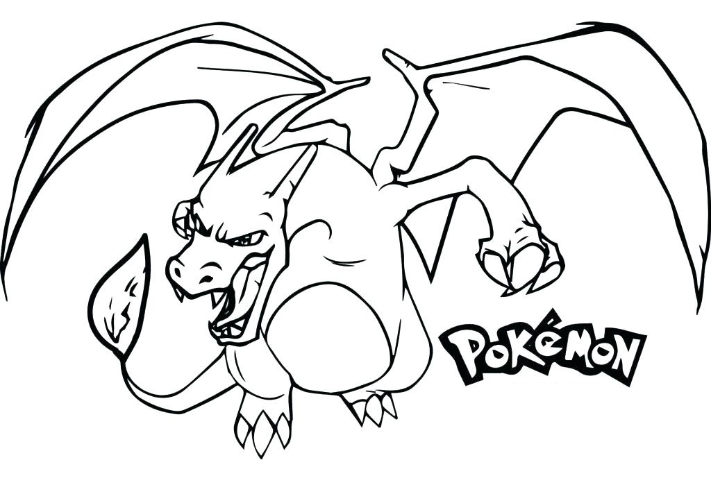 Tô màu pokemon charizard giận dữ