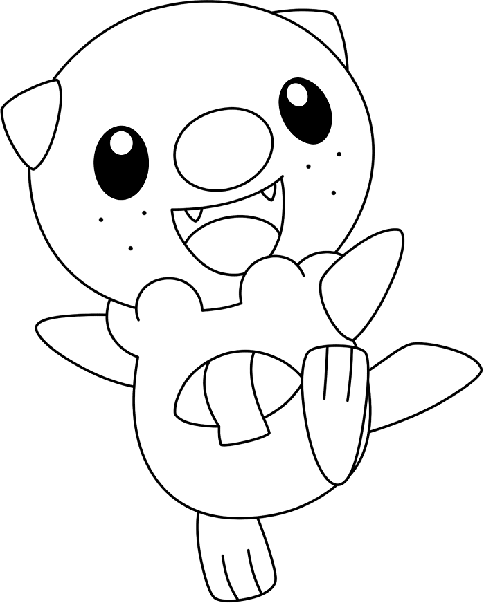 Tô màu pokemon mijumaru vui vẻ