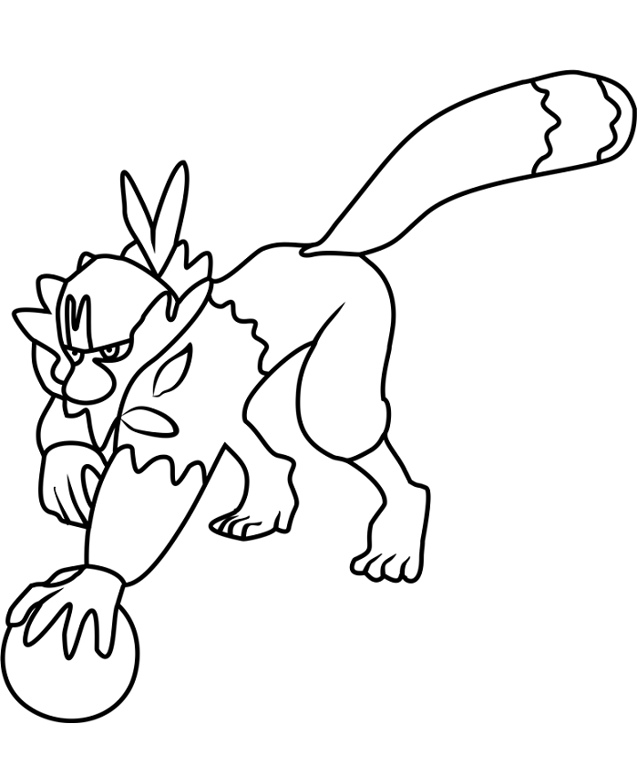 Tô màu pokemon nagetsukesaru