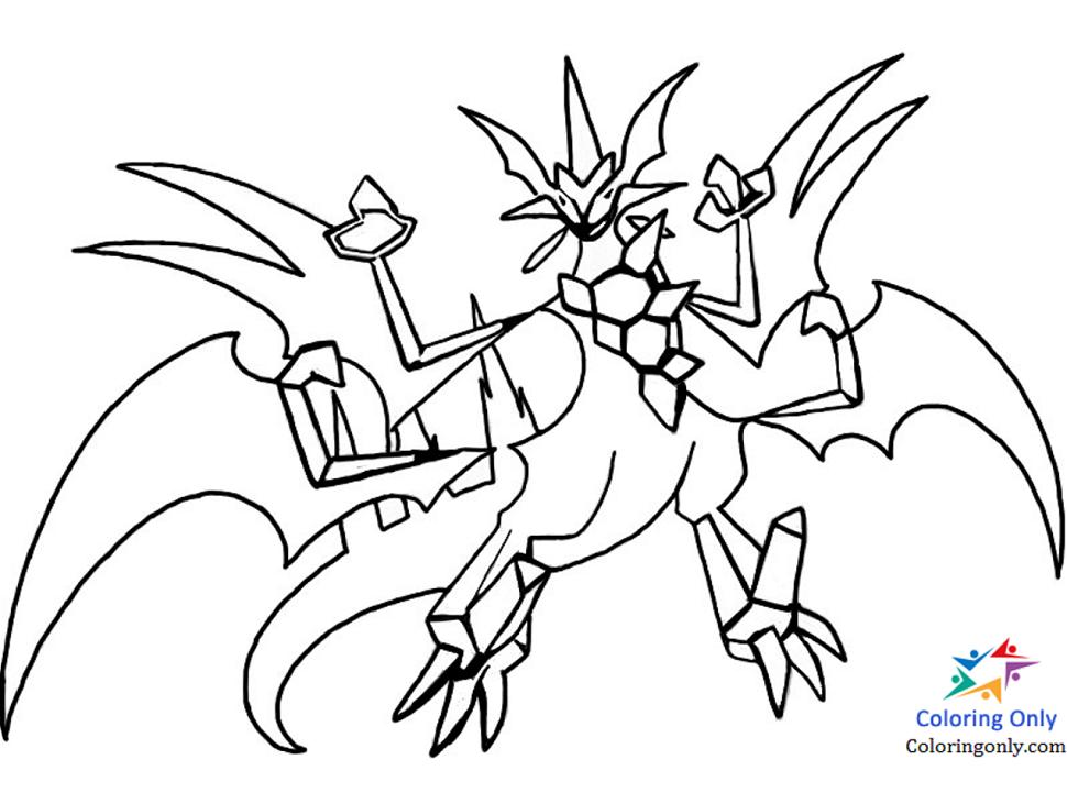 Tô màu pokemon necrozma ultra