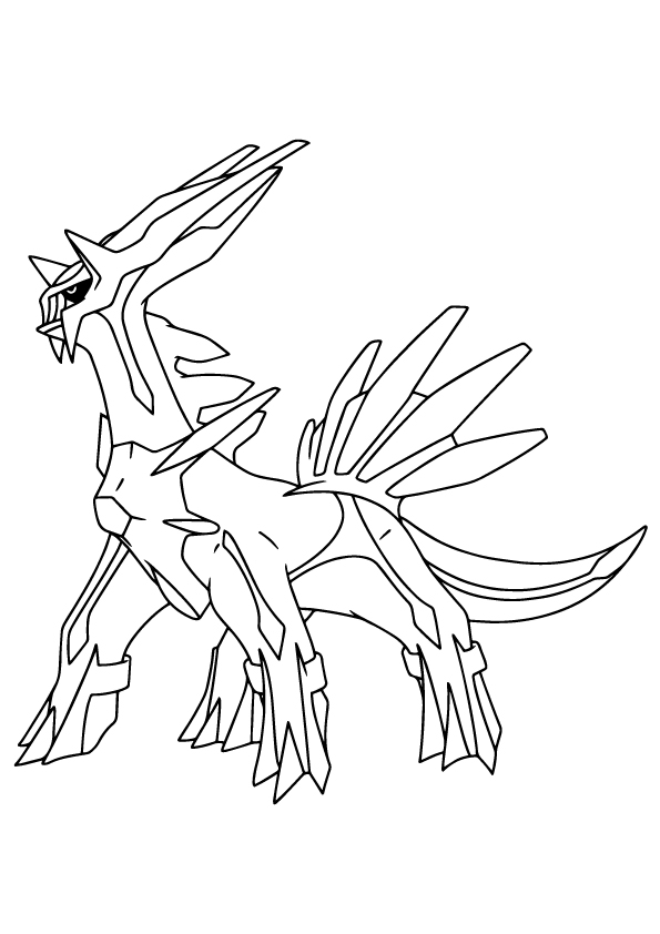 Tô màu pokemon rồng dialga