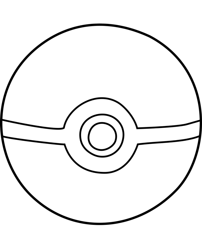 Tô màu quả bóng pokemon