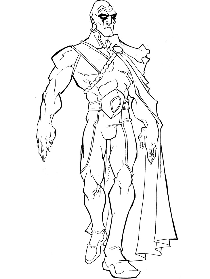 Tô màu siêu anh hùng martian manhunter