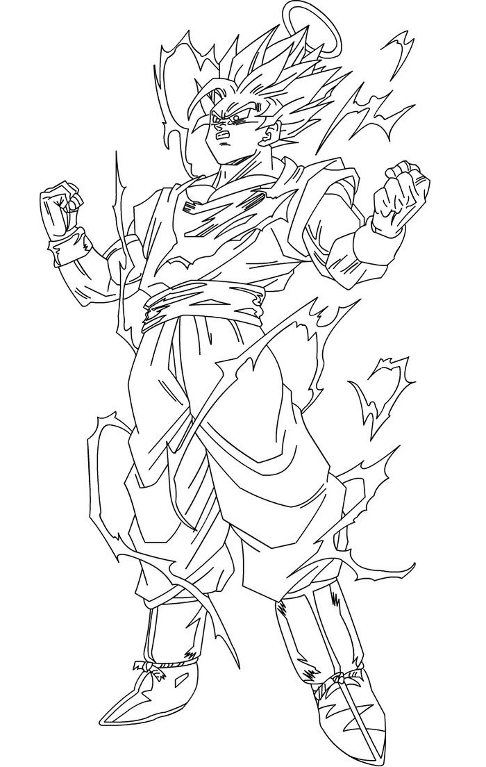 Tô màu son goku trên thiên đường