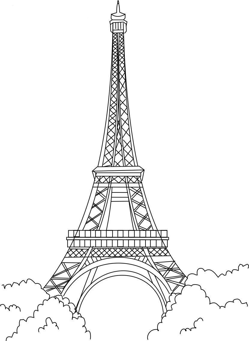 Tô màu tháp eiffel