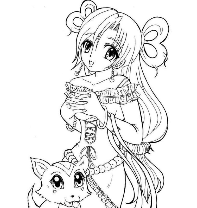 Tô màu Anime Cute Đẹp