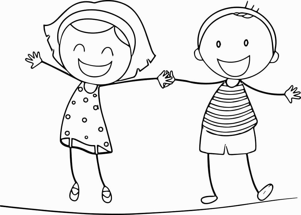 Tô màu Bạn Trai và Bạn Gái Dễ Thương