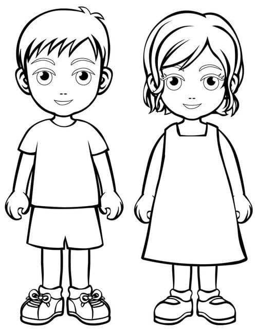 Tô màu Bạn Trai và Bạn Gái