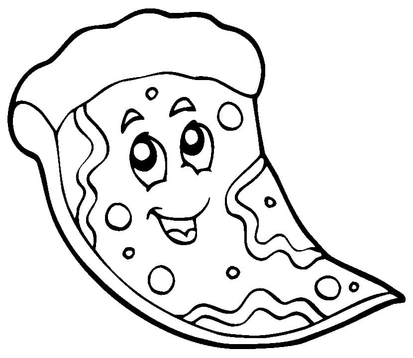 Tô màu Bánh Pizza Ngộ Nghĩnh