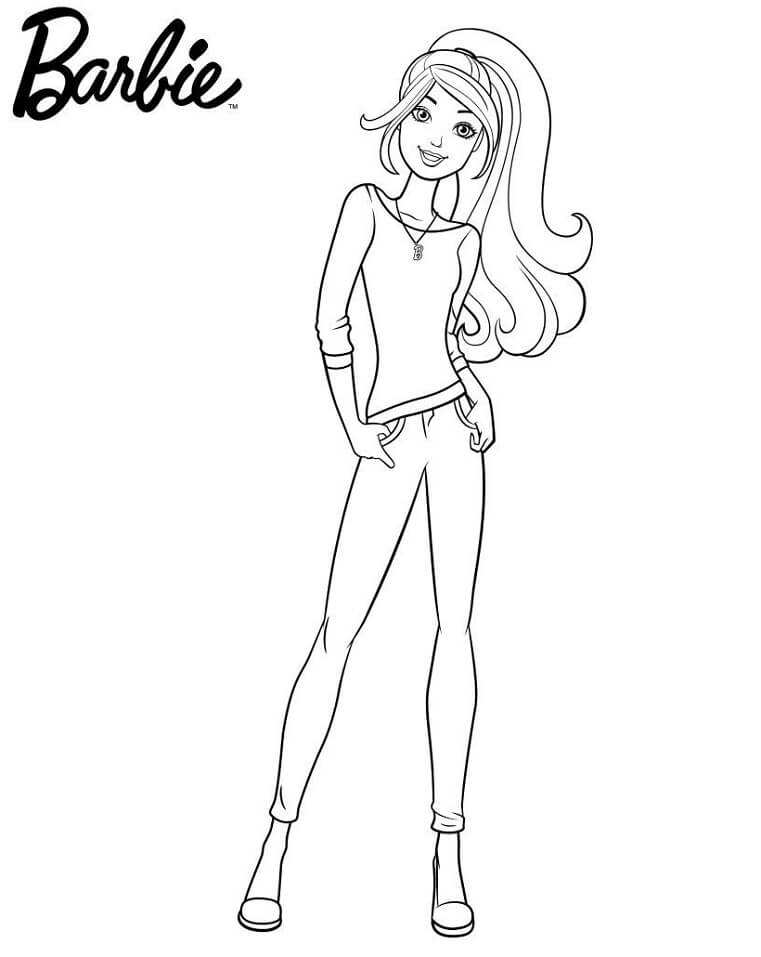 Tô màu Barbie Năng Động