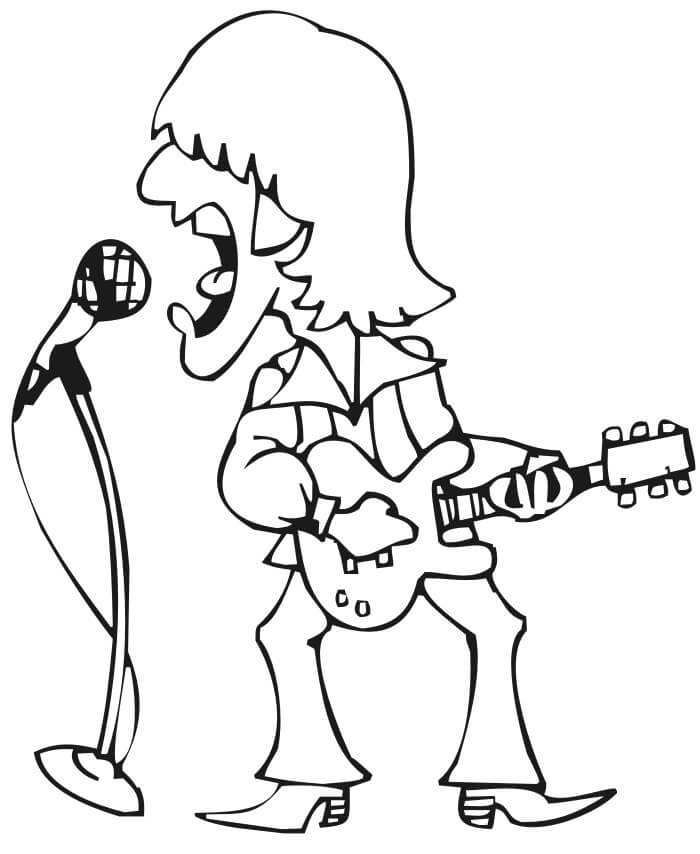 Tô màu Ca Sĩ nhac rock