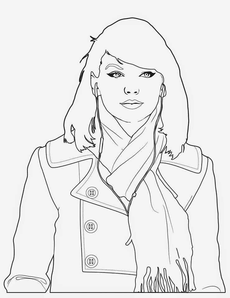 Tô màu Ca Sĩ taylor swift