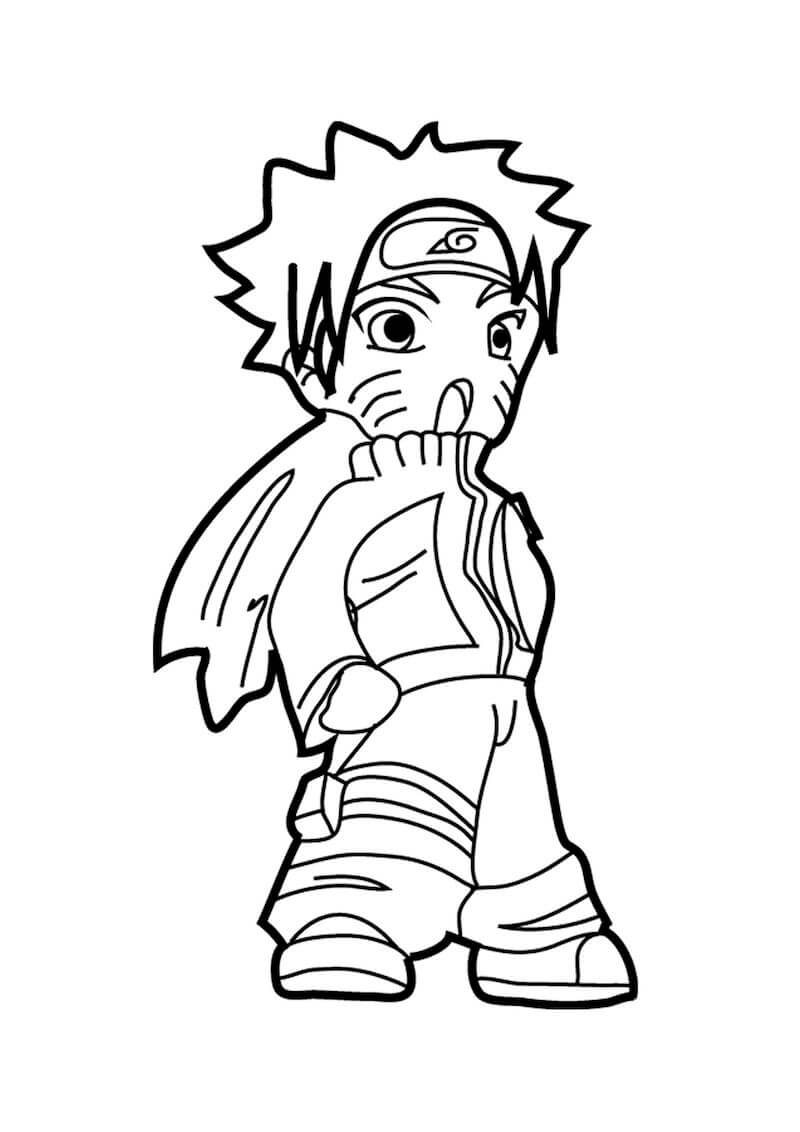 Tô màu Cậu Bé Naruto Dễ Thương