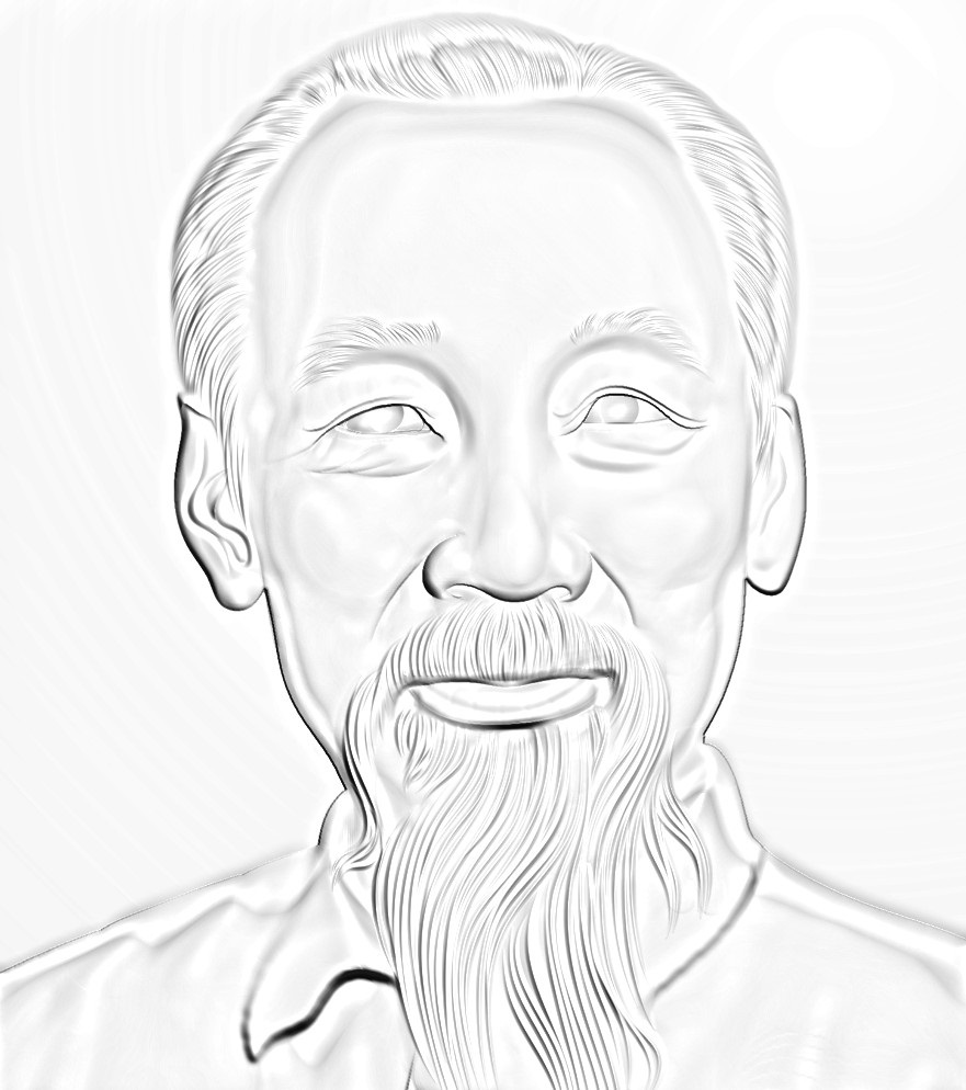 Tô màu Chân Dung Bác Hồ