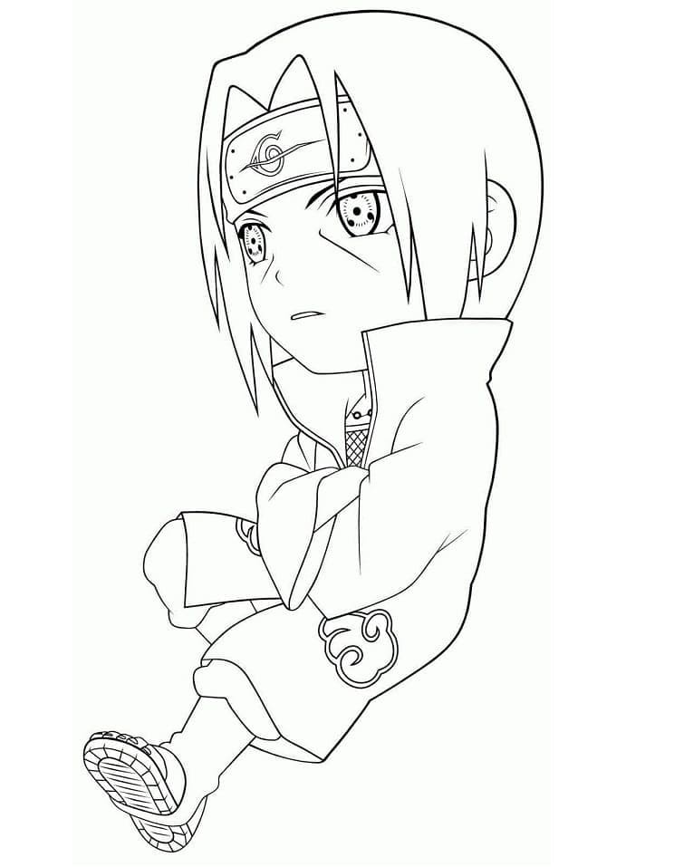 Tô màu Chibi Itachi