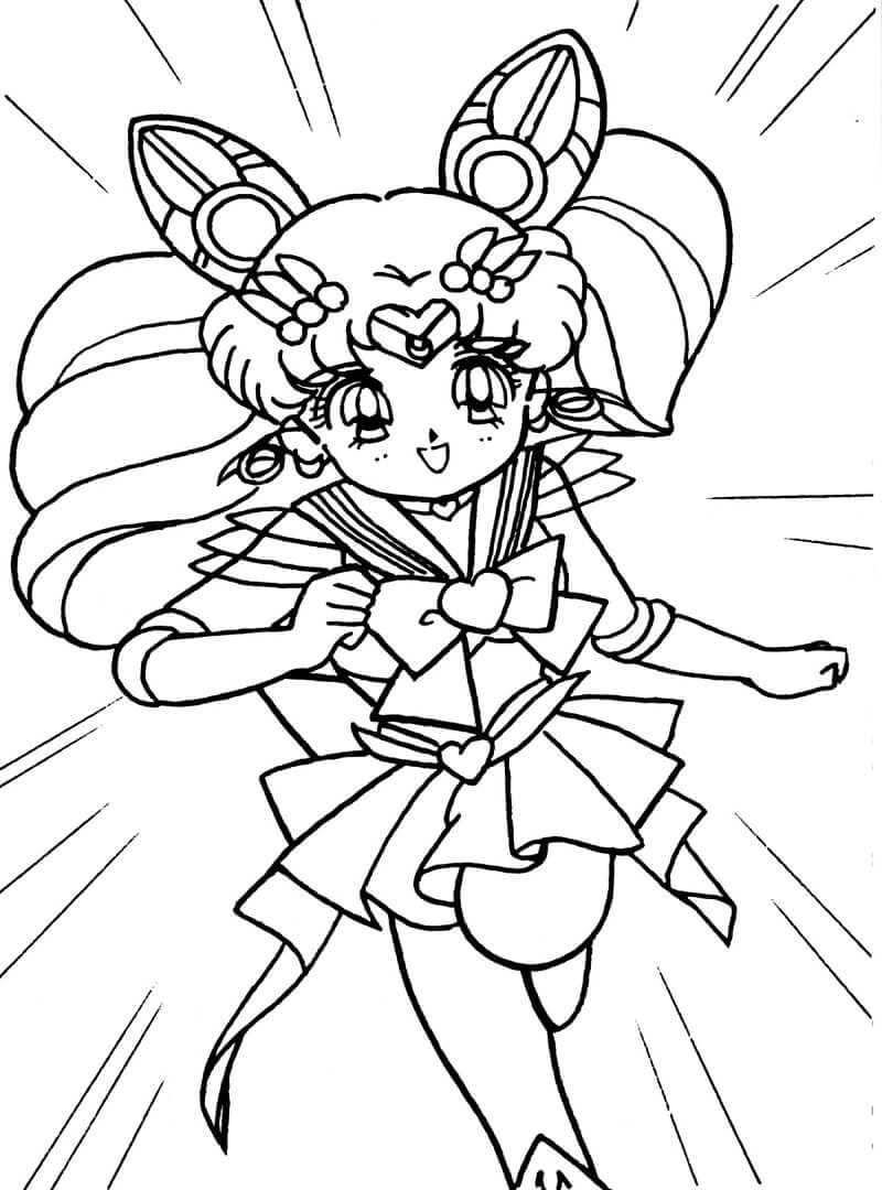 Tô màu Chibiusa mạnh mẽ