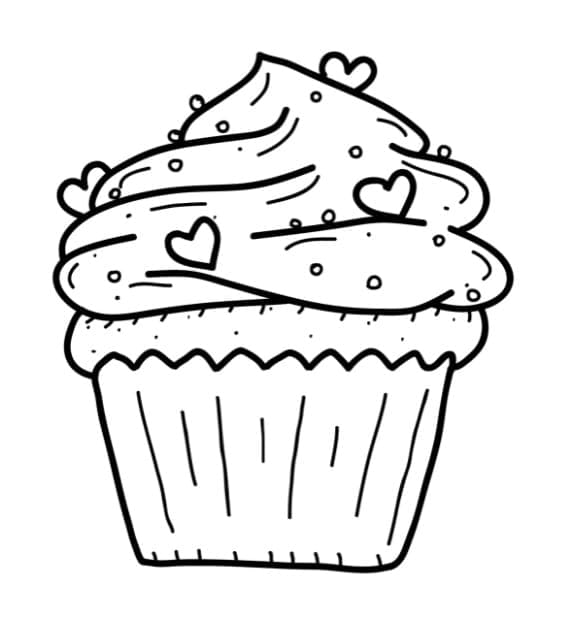 Tô màu Chiếc Bánh Cupcake