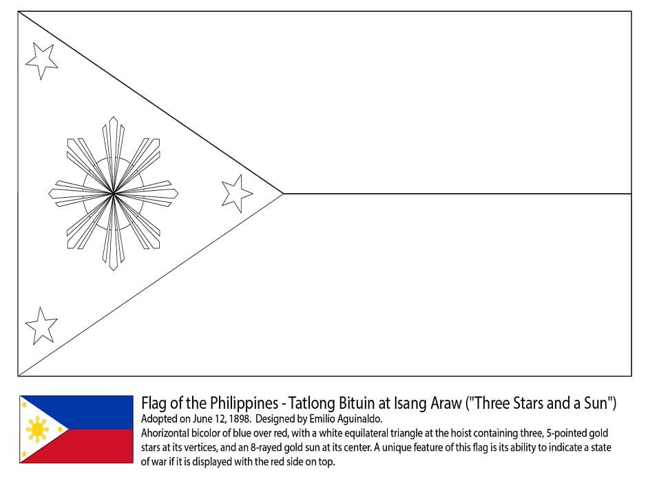 Tô màu Cờ Philippines