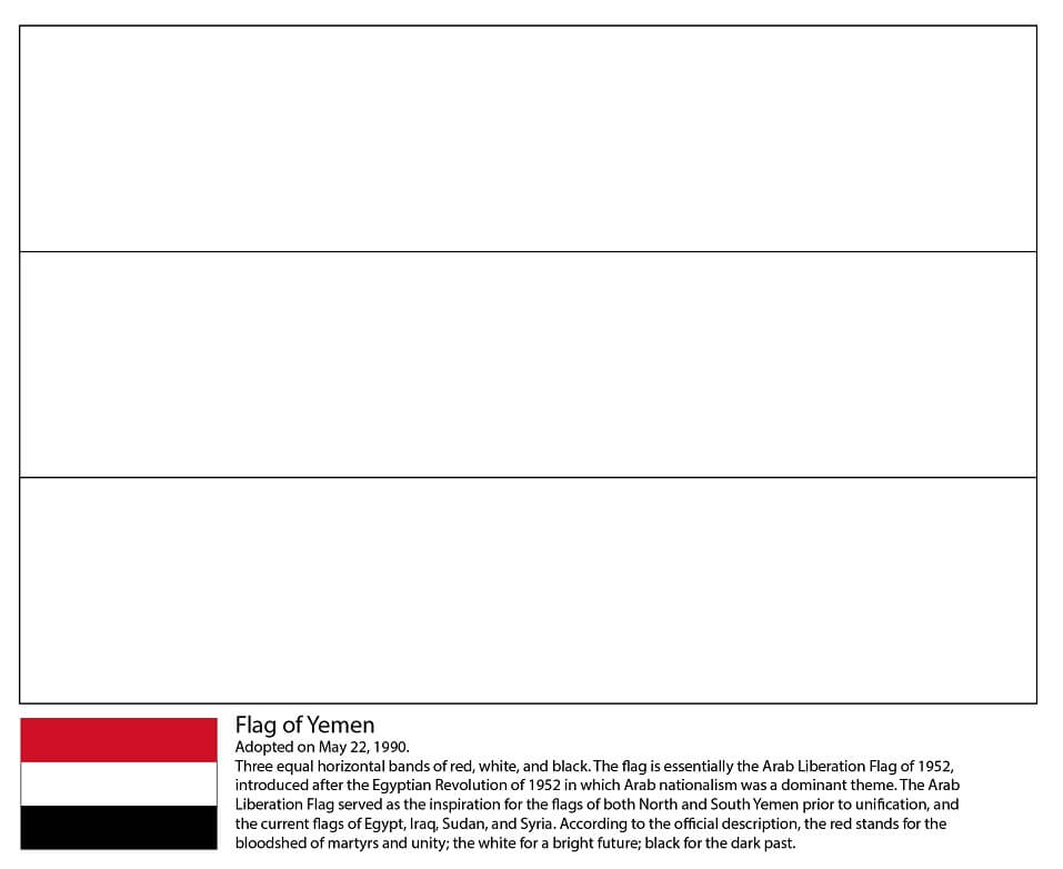 Tô màu Cờ yemen