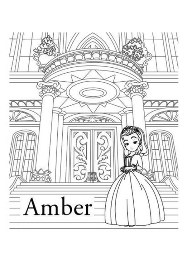 Tô màu Công Chúa Amber và Cung Điện